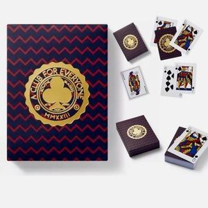 Rowing Blazers LIMITED EDITION Zig Zag Chevron Print Crest Deck of Cards